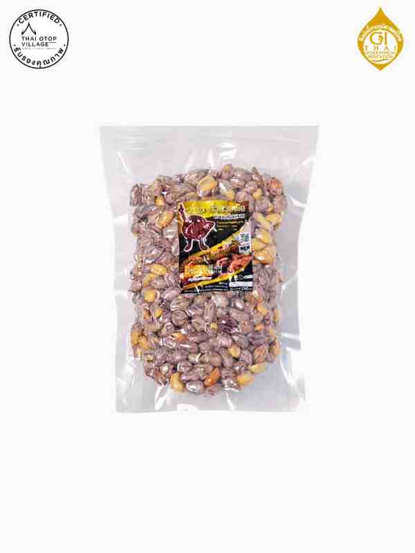 ถั่วเสือซ่อนลาย คั่วอบแห้ง